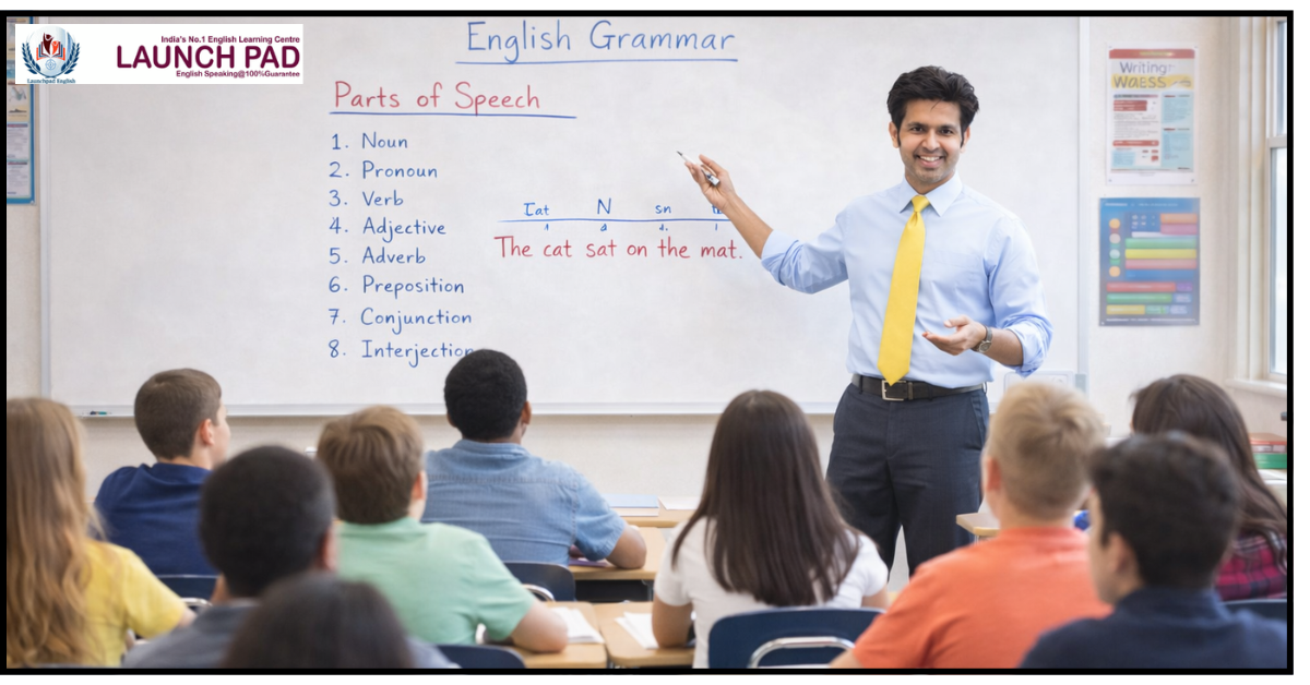 Best English Speaking Course in Delhi NCR with professional trainer teaching students in modern classroom